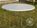 Table pliante ronde PRO Ø 152 cm, gris clair (1 pièce)