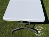 Table pliante PRO 242x76x74cm, Gris clair (10 pièces)