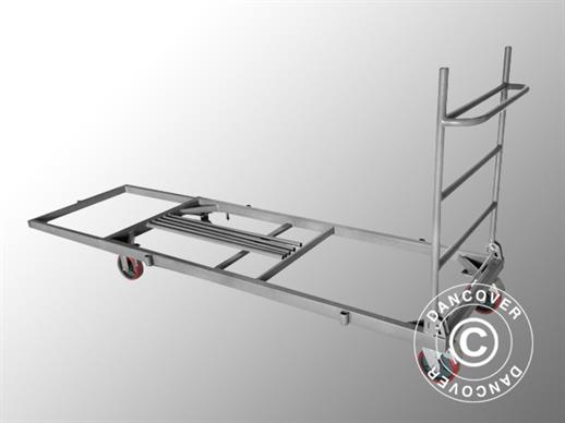 Carrito para mesas extensible, gris