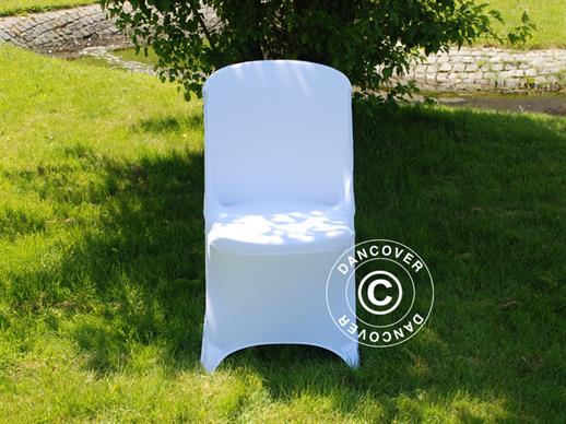 Copri-sedie elasticizzato 48x43x89cm, Bianco (1 pz)