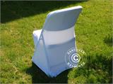 Capa de cadeira elástica 48x43x89cm, Branco (1 unid.)