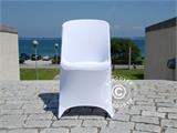 Stretch chair cover 48x43x89 cm, White (1 pc.)