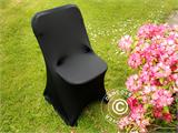 Stretch chair cover 44x44x80 cm, Black (1 pcs.)