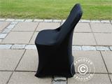 Stretch chair cover 44x44x80 cm, Black (1 pcs.)