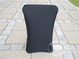 Couverture de chaise extensible 44x44x80cm, Noir (1 pcs)