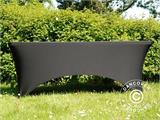 Stretch table cover 183x75x74 cm, Black