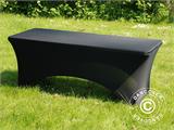 Stretch table cover 183x75x74 cm, Black