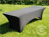 Copri-tavolo elasticizzato 244x75x74cm, Noir