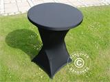 Capa de mesa elástica Ø80x110cm, Preto