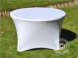 Cubierta flexible para mesa Ø116x74cm, Blanco