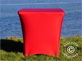 Capa de mesa elástica 150x72x74cm, Vermelho