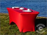 Stretch table cover 150x72x74 cm, Red