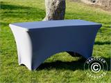 Capa de mesa elástica 150x72x74cm, Cinza