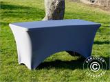 Copri-tavolo elasticizzato 150x72x74cm, Grigio