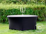 Nappe de table extensible Ø152x74cm, Noir