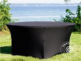 Nappe de table extensible Ø152x74cm, Noir