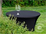 Stretch table cover Ø152x74 cm, Black