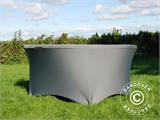 Stretch table cover Ø152x74 cm, Grey