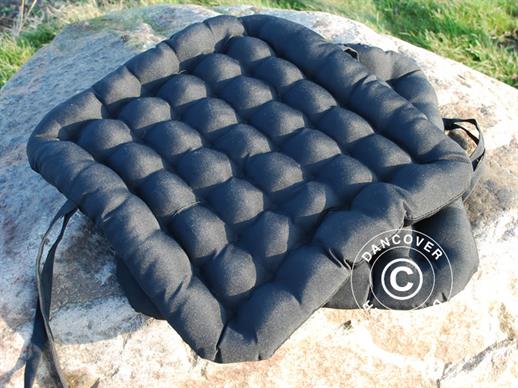 Seat cushion 41x44x5 cm, Black, 4 pcs. ONLY 1 SET LEFT