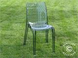 Stacking chair, Hypnotic, Clear Smoked, 6 pcs. ONLY 1 SET LEFT