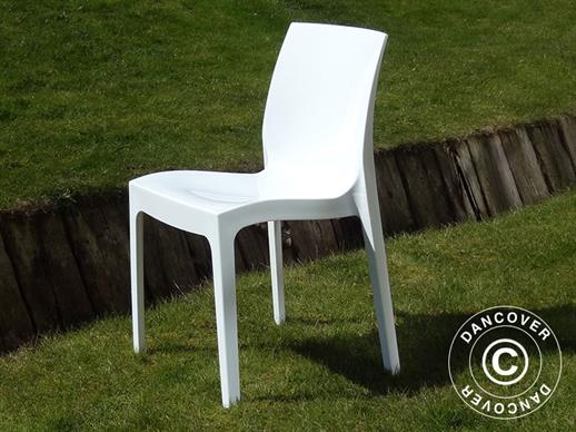 Stapelbare stoel, Ice, Glanzende wit, 1 stuks, NOG SLECHTS 2 ST.
