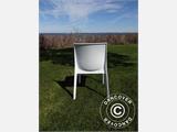 Stacking chair, Ice, Glossy white, 18 pcs.
