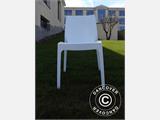 Stacking chair, Ice, Glossy white, 6 pcs. ONLY 3 SETS LEFT