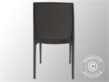 Stacking chair, Boheme, Anthracite, 6 pcs. ONLY 5 SETS LEFT