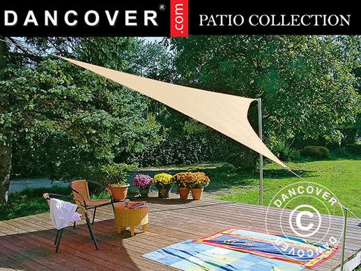 Sun sail 3.6x3.6x3.6 m, Triangular, Sand