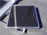 Keraaminen paino riippuvalle aurinkovarjolle, 62x62x10cm, Musta/Teräs, 1 kpl