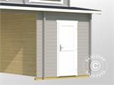 Drewniany podwójny garaż/Wiata Vaasa, 7,8x5,2x3,21m, 44mm, Jasny szary