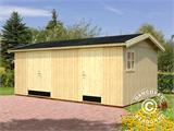 Wooden shed w/floor, 5.61x3.3x2.61 m, 16.9 m², Natural