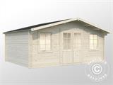 Gartenhaus, 5,04x3,8x2,45m, 17m², Natur