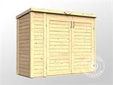 Abri en bois Bertilo Multibox3, 2x0,82x1,63m, 1,6m², Naturel    