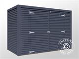 Wooden Bike Shed, Bertilo Box Bike, 2.07x1.03x1.43 m, Anthracite