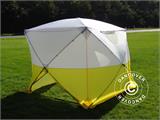 Work tent, FleXshelter PRO+, 2.1x2.1x2 m, PVC, Flame-retardant, Yellow/White Work tent, FleXshelter PRO+, 2.1x2.1x2 m, PVC, Flame-retardant, Yellow/White