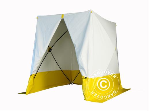 Radni šator, FleXshelter PRO, Tip 5S, 1,8x1,8x2,0m, Bijela/Žuta